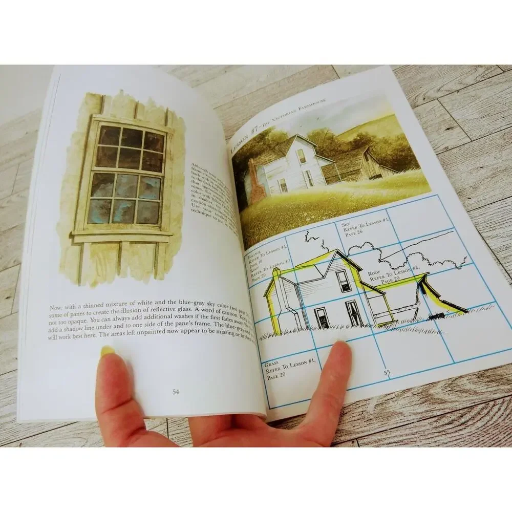 Acrylics Landscape Paint Book 1984 Walter Foster Instruction R Bradford‎ Johnson